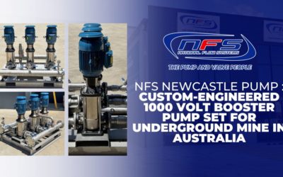 NFS Newcastle Pump : Custom-Engineered 1000 Volt Booster Pump Set for Underground Mine in Australia 